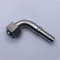 20491SS ISO 12151-2-DIN3865 90 ° Métrico Hembra 24 ° Cono Junta tórica Tubo Adaptador de conexión de manguera Par de conexión de manguera hidráulica