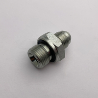 1JB-WD JIC MACHO 74 ° CONO / BSP MACHO CON SELLO CAUTIVO CONEXIONES DE MANGUERA DE ACERO AL CARBONO